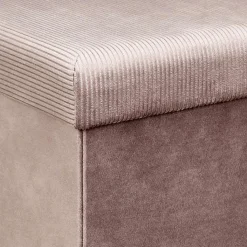 Ygo Opbergpouf FLIRAX Vierkant Roze| Opbergboxen|Decoratieve Opbergers