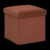 Ygo Opbergpouf TRESIO Velvet Terra| Decoratieve Opbergers|Opbergboxen