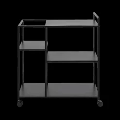 Ygo Opbergtrolley 3 leggers SPARROW Metaal Zwart| Opbergrekken & -Trolleys|Keukenrekjes