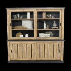 Ygo Opzetkast KAMIEL Industrial Oak| Vitrinekasten