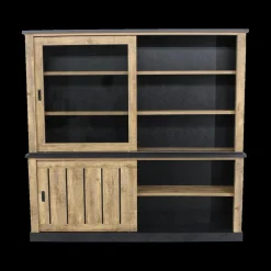 Ygo Opzetkast KAMIEL Industrial Oak| Vitrinekasten