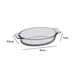 Ygo Ovenschaal GOURMET 0.4L Ovaal Glas| Keukenaccessoires|Kookaccessoires