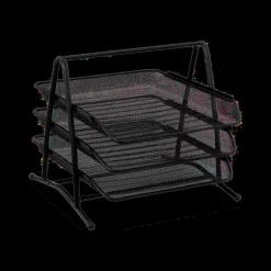 Ygo Papieropberger CAJAYA 3Del. Metaal Zwart| Bureau-Accessoires
