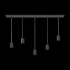 Ygo Pendel RETRO RH 5D. Plafondplaat Zwart| Hanglampen