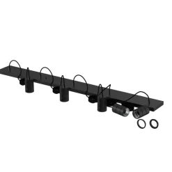 Ygo Pendel RETRO RH 5D. Plafondplaat Zwart| Hanglampen