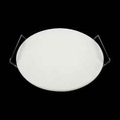Ygo Pizzabaksteen PIZZAL Rond M/Handvat Wit| Kookaccessoires|Bakaccessoires