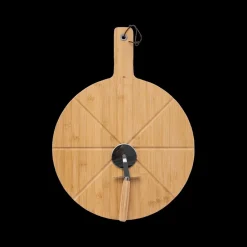 Ygo Pizzaplank PIZANO Bamboe M/Snijder| Servies|Kookaccessoires