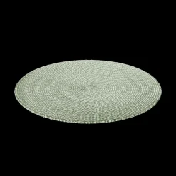 Ygo Placemat BRAID Rond Mint| Tafellinnen & -Textiel