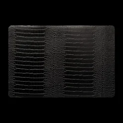 Ygo Placemat CROCO PU Zwart| Tafellinnen & -Textiel