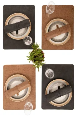 Ygo Placemat HARRIS RH Zwart| Tafellinnen & -Textiel