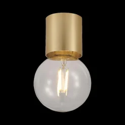 Ygo Plafondlamp BABU Ø8 Geborsteld Goud| Spots