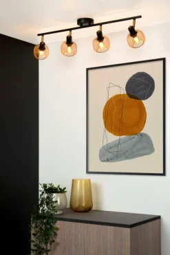 Ygo Plafondspot MAREN 4Del. Mat Goud| Spots