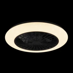 Ygo Plafondventilator/Plafonier STRALSUND Zwart| Ventilatoren|Verlichtingsventilatoren