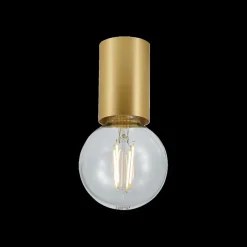 Ygo Planfondlamp BABU Ø5.6 Geborsteld Goud| Spots