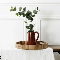 Ygo Plateau ACARA Rnd Acacia Bruin| Tafelaccessoires