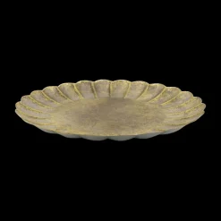 Ygo Plateau OMZIS Rond Met. Ant. Goud| Woondecoratie