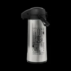 Ygo Pompthermos COBRI 1,9L Inox Wit/Zwart| Koffie & Thee|To Go