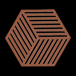 Ygo Potonderzetter HEXAGON Sil. Terracotta| Potten & Pannen