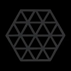 Ygo Potonderzetter TRIANGLES Sil. Black| Potten & Pannen