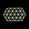 Ygo Potonderzetter TRIANGLES XL Sil. Matcha Green| Potten & Pannen