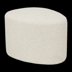 Ygo Pouf ADA Organisch Bouclé Naturel| Poufen & Voetenbanken