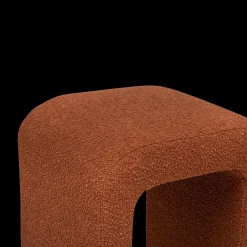Ygo Pouf SEVGIR U-vorm Bouclé Terracotta| Poufen & Voetenbanken