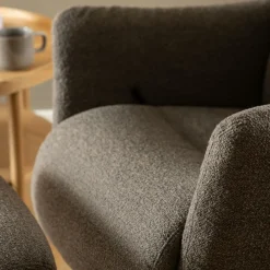 Ygo Relaxfauteuil HALDOR met poef Monza Taupe| Relaxen