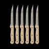 Ygo S/6 Luxe Steakmessen STEAK Hout| Bestek