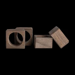 Ygo S/4 Servetring INIO Hout Bruin| Tafelaccessoires