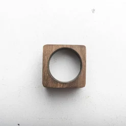 Ygo S/4 Servetring INIO Hout Bruin| Tafelaccessoires