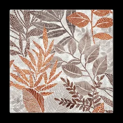 Ygo S/20 Serviet AUTOME Bruin/Oranje| Tafellinnen & -Textiel