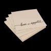 Ygo S/20 Serviet BON APPETIT Beige/Zwart| Tafellinnen & -Textiel