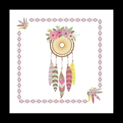 Ygo S/20 Serviet DREAMCATCHER Roze| Tafellinnen & -Textiel