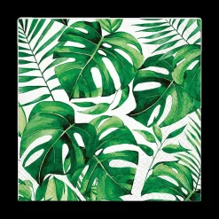 Ygo S/20 Serviet MONSTERA Groen| Tafellinnen & -Textiel