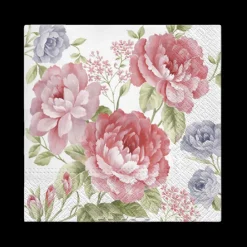 Ygo S/20 Serviet ROSES JULIETTA Roze| Tafellinnen & -Textiel