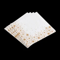 Ygo S/20 Serviet STARLING Wit/Goud| Tafellinnen & -Textiel