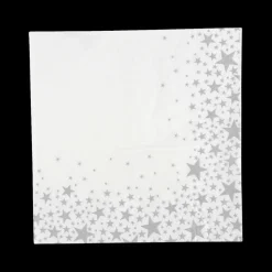 Ygo S/20 Serviet STARLING Wit/Zilver| Tafellinnen & -Textiel