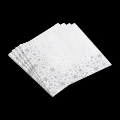 Ygo S/20 Serviet STARLING Wit/Zilver| Tafellinnen & -Textiel