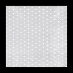 Ygo S/20 Serviet STARS Zilver| Tafellinnen & -Textiel