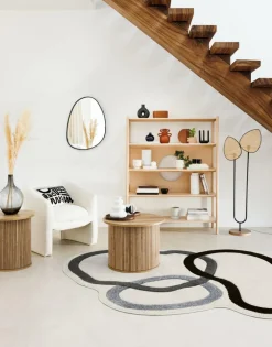 Ygo Salontafel Ø60 COLVAS Hout Naturel| Salontafels & Bijzettafels