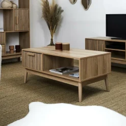 Ygo Salontafel CALUNA Naturel 100x50| Salontafels & Bijzettafels