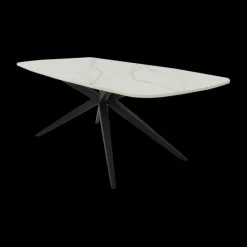 Ygo Salontafel DOMINIK 130x46 Keramiek Wit/Cognac| Salontafels & Bijzettafels