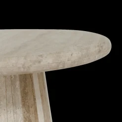 Ygo Salontafel ECHO Rond Ø50 Travertin| Salontafels & Bijzettafels