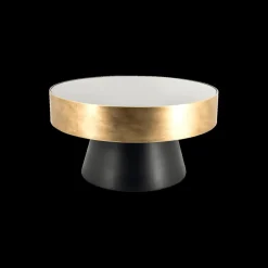 Ygo Salontafel LIGHT Zwart met gouden boord| Salontafels & Bijzettafels