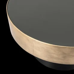 Ygo Salontafel LIGHT Zwart met gouden boord| Salontafels & Bijzettafels
