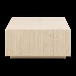 Ygo Salontafel LIVA Travertijnlook Vierkant 90| Salontafels & Bijzettafels