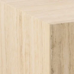 Ygo Salontafel LIVA Travertijnlook Vierkant 90| Salontafels & Bijzettafels