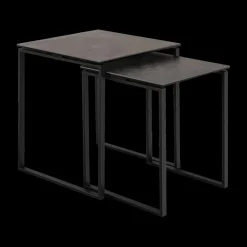 Ygo Salontafel MARCO S/2 Keramiek Zwart/Metaal Zwart| Salontafels & Bijzettafels