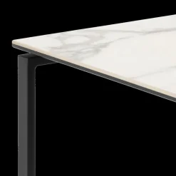 Ygo Salontafel MARCO S/2 Keramiek Wit/Metaal Zwart| Salontafels & Bijzettafels