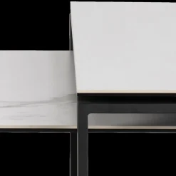 Ygo Salontafel MARCO S/2 Keramiek Wit/Metal Zwart| Salontafels & Bijzettafels